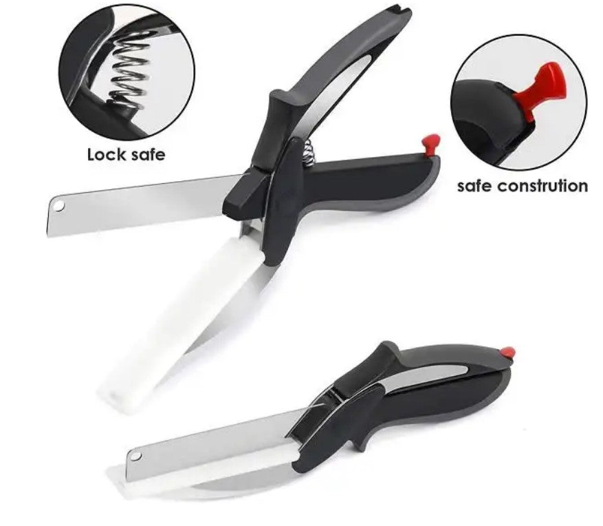 Kitchen Scissors With Bult-in Cutting Board_1