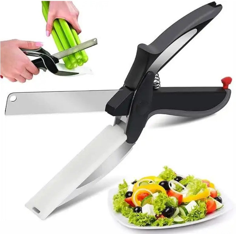 Kitchen Scissors With Bult-in Cutting Board_0